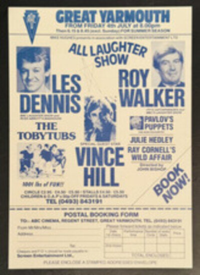 Les Dennis, Vince Hill, ABC Theatre, Great Yarmouth, Summer Season, 1986