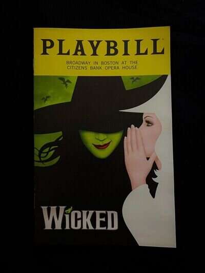 WICKED Tour 2022 Playbill. Lissa deGuzman, Jennafer Newberry. Broadway Musical