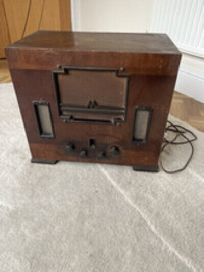 Vintage Marconi Valve/tube Radio Art Deco