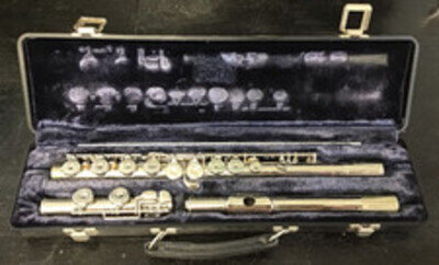 Vintage Artley USA 17-0 Silver Tone Flute In Original Case & Working Order
