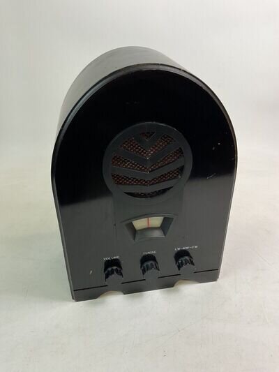 Retro Style FM MW LW Radio Collectors Edition Model NR 200 Black Arch Shape