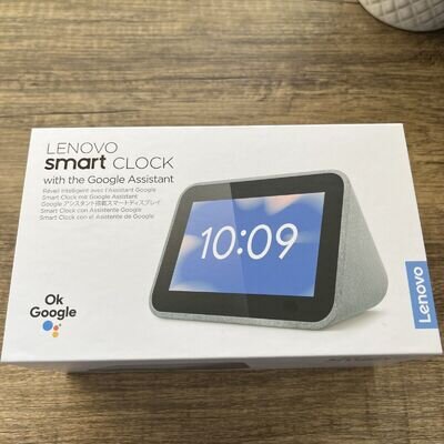 Lenovo Smart Clock With Google Assistant - Grey boxed