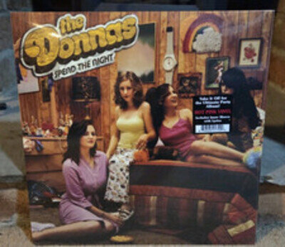 THE DONNAS SPEND THE NIGHT 2024 HOT PINK VINYL LIMITED REAL GONE MUSIC