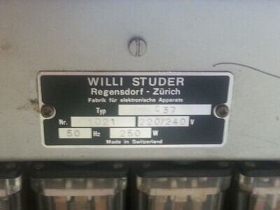 STUDER C37 MACHINE