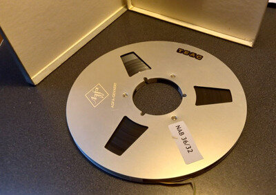 10-1/2" BASF reel to reel tape - Used and on various brands of metal reel