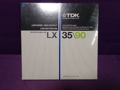 TDK LX 3590 35-90 Professional 1800ft Tape Reel - BRAND NEW