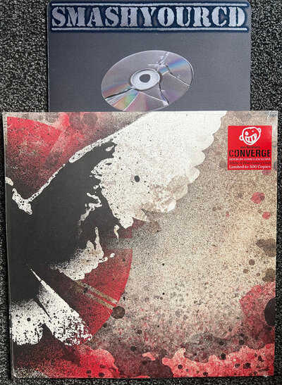 CONVERGE - NO HEROES(SEALED NEWBURY COMICS WHITE & BLUE GALAXY VINYL/ONLY 500)