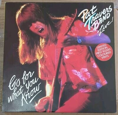 Pat Travers Band Live - Go For What You Know - Red Vinyl Record