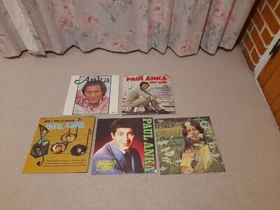 Collection of 5 Paul Anka vinyl LPs Records Greatest Hits Diana My Way 1960s