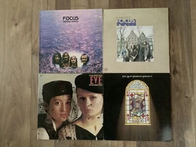 2 X Focus & 2 X Alan Parsons Project Vinyl L.P. Records.