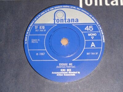 Kiki Dee - Excuse Me Fontana 45