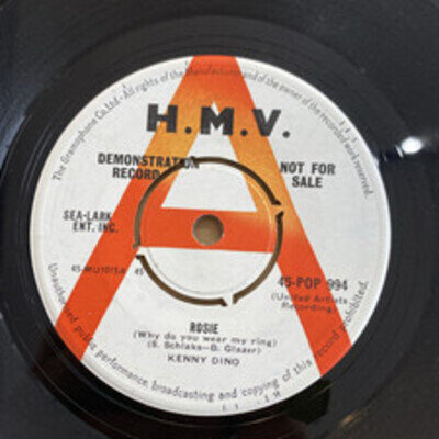 KENNY DINO - ROSIE / WHAT DID I DO = DEMO