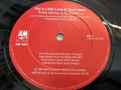 Annie Lennox & Al Green - Put A Little Love In Your Heart 7" Vinyl Single Record
