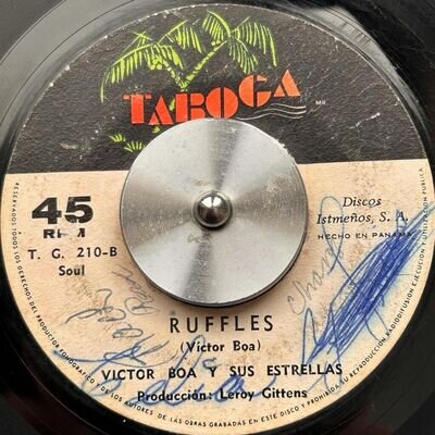 PANAMA Latin Soul VICTOR BOA Ruffles / Gozando El Tema7" 45rpm VERY RARE Hear!!!