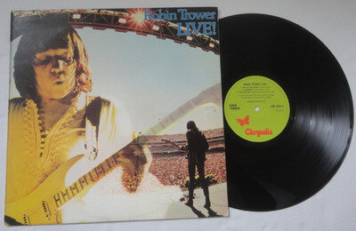 ROBIN TROWER LIVE, 1975 GREEN LABEL CHRYSALIS UK 1ST PRESS A-2U B-1U, EXCELLENT