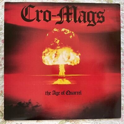 CRO-MAGS age of quarrel ROCK HOTEL us NM/VG uncensored OG PRESS