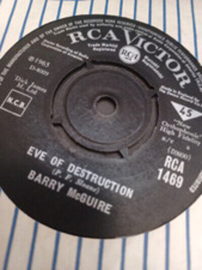 Barry Mcguire.eve Of Destruction.7" Vinyl Single