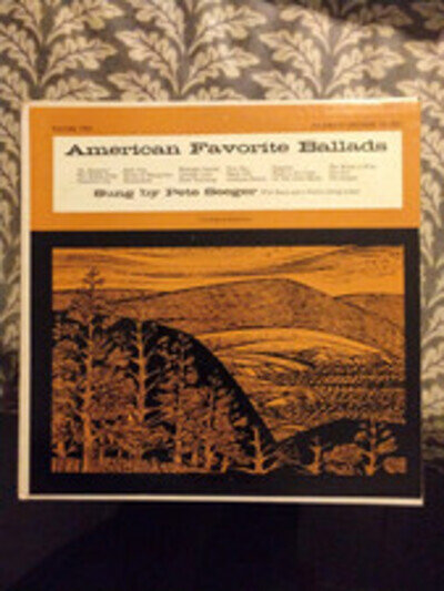 PETE SEEGER "AMERICAN FAVOURITE BALLADS VOL 2" VINYL LP USA 1958