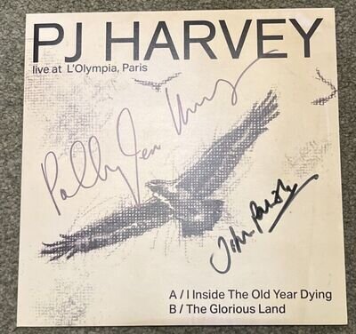 PJ P J Harvey John Parish Signed Single I Inside Old Year Dying. Red 100 Copies