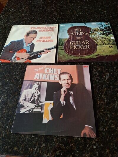 Vinyl Albums - 3 x Chet Atkins (Country Music). All in Good condition