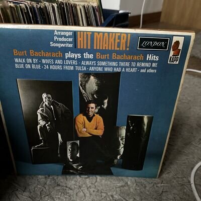 BURT BACHARACH " HIT MAKER!" LP (1965) LONDON AMERICAN SERIES HA-R 8233 EX VINYL