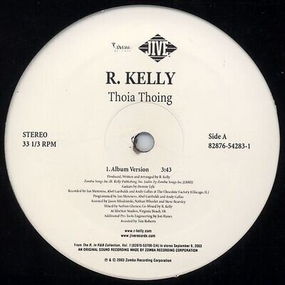 R. Kelly - Thoia Thoing (12", Single)