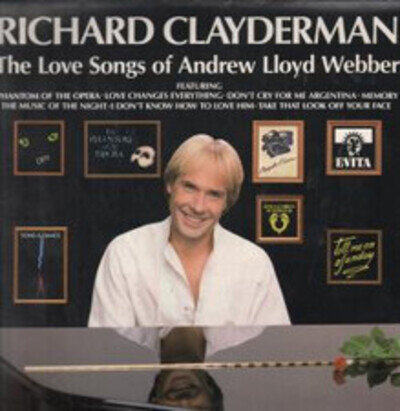 Richard Clayderman Love Songs of Andrew Lloyd Webber LP vinyl UK Decca 1989