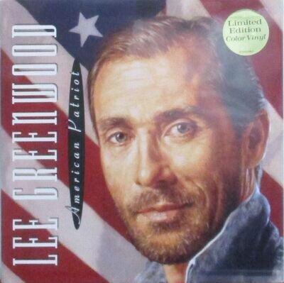 LEE GREENWOOD - AMERICAN PATRIOT - RED,WHITE & BLUE COLORED VINYL - MINT SEALED