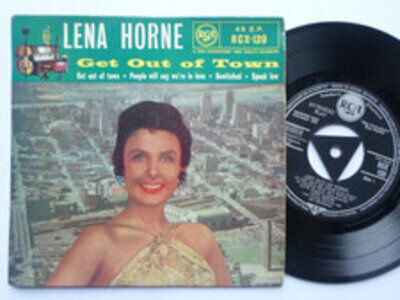 Lena Horne Get Out Of Town EP RCX 139 VG/EX 1959 picture sleeve, Record plays we