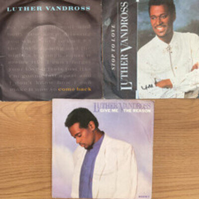 JOB LOT - LUTHER VANDROSS - 6 x 7” SINGLES - ALL LISTED