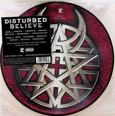 Disturbed ‎– Believe LP (NEW EU press 2019) Limited Edition PICTURE DISC VINYL