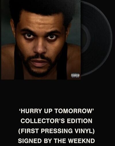 The Weeknd Hurry Up Tomorrow SIGNED INSERT! + 2 Bonus Tracks *signed