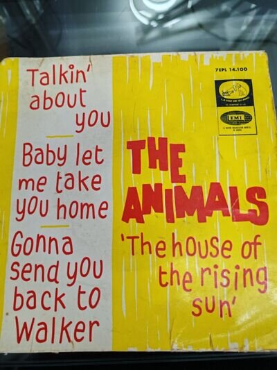 THE ANIMALS EP HOUSE OF THE RISING SUN 4 TRACKS