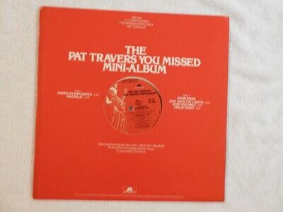 Pat Travers " Pat Travers Mini-Album" Pristine NEVER PLAYED PROMO ONLY Red LP!
