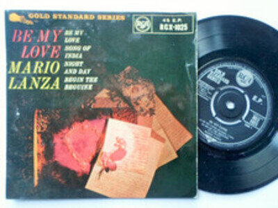 Mario Lanza Be My Love EP RCA RCX1025 EX/EX 1963 picture sleeve, Be My Love