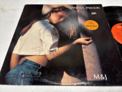 VANESSA PARADIS M&J LP Polydor PROMO orig 1989 synth pop w/ Hype Sticker