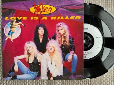VIXEN “LOVE IS A KILLER ” 7" Single. EMI-USA. 1990. Ex/ ex