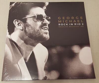 George Michael - Rock In Rio 2 Brazilian Broadcast 1991 double LP clear vinyl