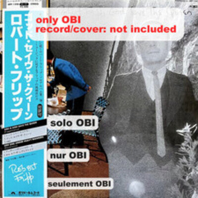 ROBERT FRIPP God Save the Queen / Under Heavy Manners Japan ( MPF 1298 ) ***Only