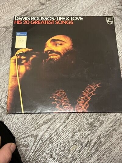 Demis Roussos,life & Love His 20 Great Songs ,1978 Phillips Vinyl Album 2 sides