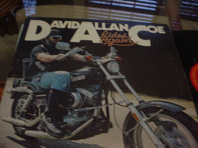 DAVID ALLAN COE rides again, excellent, stereo lp, on COLUMBIA, 1977