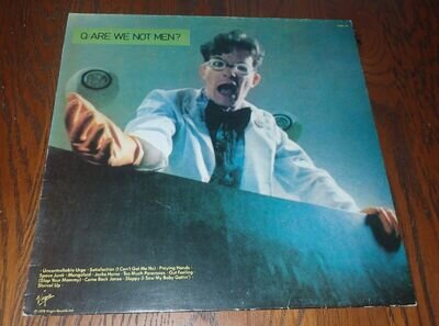 DEVO 1978 UK VIRGIN VINYL LP ARE WE NOT MEN? / WE ARE DEVO A2/B2 EX/VG+