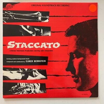 Elmer Bernstein – Staccato (OST) - 1982 Vinyl LP - Near Mint (NM/NM) - TER1021