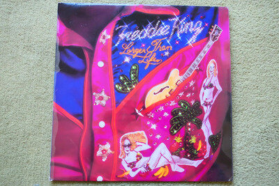 FREDDIE KING – LARGER THAN LIFE LP – Nr MINT A1/B1 UK 1975 BLUES