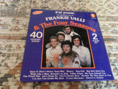 THE BEST OF FRANKIE VALLI & THE 4 FOUR SEASONS UK 2 LP SET 40 GREATEST HITS