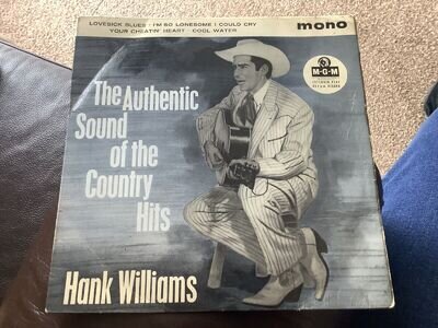 HANK WILLIAMS - AUTHENTIC SOUND OF COUNTRY HITS - UK MGM EP 1959