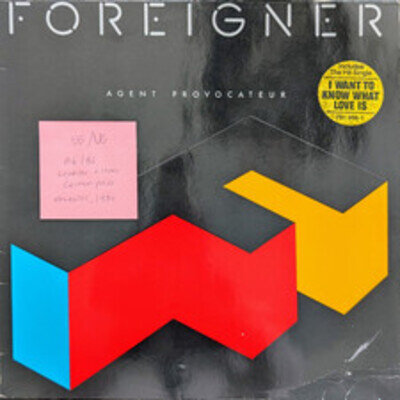 Foreigner Agent Provocateur Vinyl Record VG/VG 781999 1984