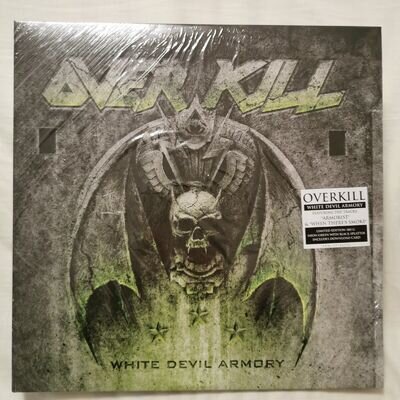 OVERKILL WHITE DEVIL ARMORY 12"DOUBLE GREEN BLACK SPLATTER VINYL NEW&SEALED