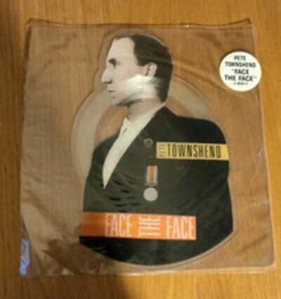 Pete Townshend Face The Face Shaped Picture Disc Vinyl Record