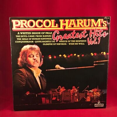 PROCOL HARUM Greatest Hits Vol 1 1978 UK Vinyl LP A Whiter Shade Of Pale Best of